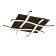 Ceiling chandelier Mantra Nur, LED, 2600LM, 2800K, 570x570x70 mm, brown color