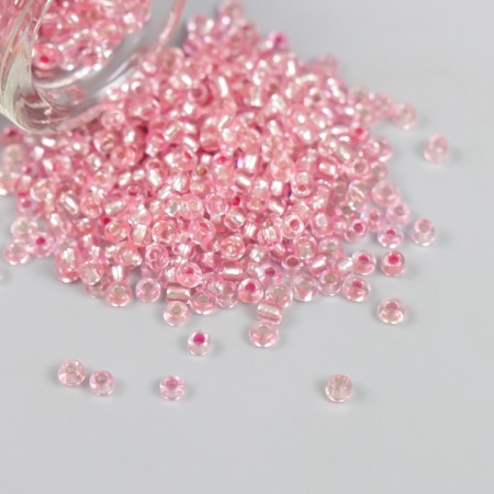 12/0 round beads in the bottle "Pink" transparent-color 20 g-3