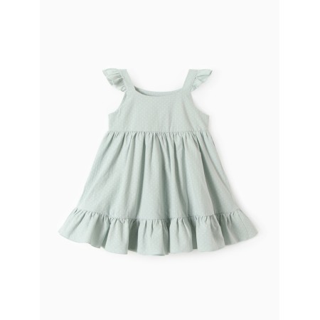 Sarafan for Minaku girl, mint color, height 128 cm-3
