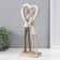 Polystone souvenir "in love with a big golden heart" 12.5x8x29.5 cm