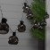 Garland “era” “thread” 3.8 m with nozzles “light bulbs”, IP44, dark thread, 10 LED, white glow, 1 mode, solar battery