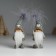 Suvenir Polystone "Santa Claus in a cap with a heart, with an asterisk" mix 4.5x3x11 cm