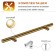 Hand -on Railing Cappio Frida, Stainless. steel, d = 12 mm, m/o 160 mm, color gold