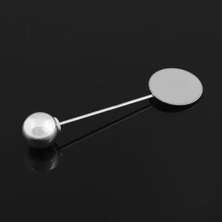 The basis for a pin with a ball d = 1 cm (set 5 pcs.), L = 5 cm, site 1.5 cm, silver color