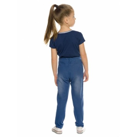 Брюки для девочек, рост 104 см, цвет синий-3