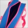 Lightning bag, external pocket, textura, pink/blue color
