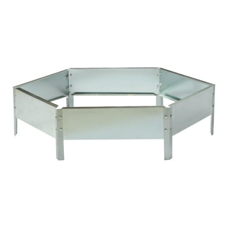 Galvanized flowerbed, d = 80 cm, h = 15 cm, Greengo-8