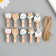 Decor for creativity wood "clothespin. Beasts in handkerchiefs" set of 10 pcs 3.8x2x1.2 cm