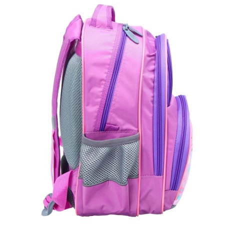School backpack, 36 x 23 x 13 cm, ergonomic back, calligrata n "owl", lilac-15