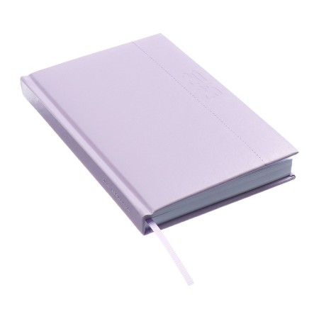 Dated 2025 diary, A5, 176 sheets of Escalada, a solid cover of artificial leather with foam rubber, pancake embossing, liesse, block 70 g/m2, lilac-1