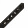 Collar leather two-layer dimensionless, 64 x 3 cm, Osh 30-55 cm, black