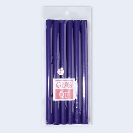 Bigudi "Boomerang", d = 1.5 cm, 24 cm, 6 pcs, lilac color-2
