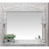 Sanflor mirror "Adele 100", white color/patina silver