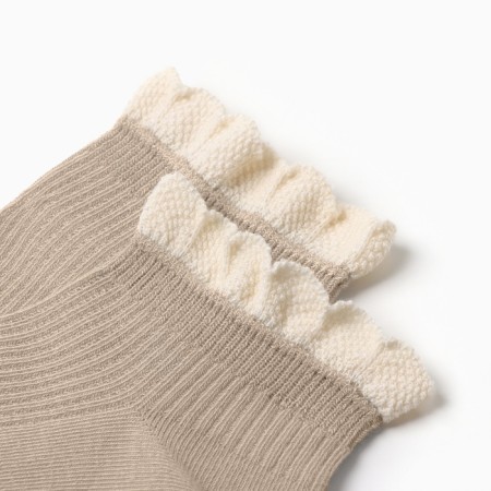 Women's socks minku, beige color, rr 36-41-1