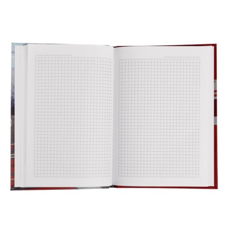 Notebook A5, 80 sheets in the CAR "Red Auto", integral cover, matte lamination, offset unit-3