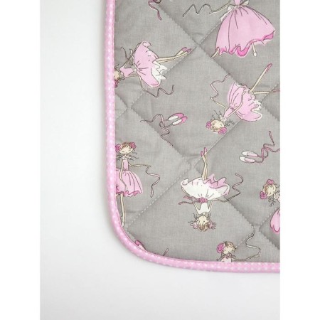 Baby rug is sod, size 115x115 cm, color gray-pink color-1