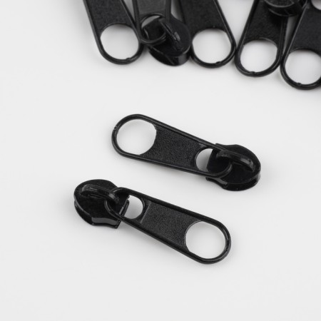 Galanterery Castle for Lightning "Spiral", No. 3, without a stopper, 10 pcs, black color