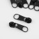Galanterery Castle for Lightning "Spiral", No. 3, without a stopper, 10 pcs, black color