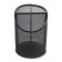 A glass for writing accessories, 3 compartments, a mesh, a metal, black