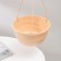 Street Kashpo with a basal watering "Malva" 4.7 l, cream color, suspension as a gift