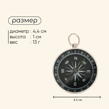 Compass Maclay DC44-2, D = 44 mm, h = 5 mm-2
