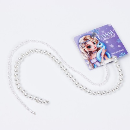 Hairpin strand with a Christmas pearl "The dearest", for the New Year, 7 x 6.4 cm-1