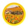Wall clock, D-28 cm, interior, "sunflower", silent