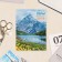 The calendar torn on the magnet "mountains" 2025, 9.5 x 13 cm