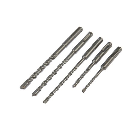 A set of drilling concrete tundra, SDS-Plus, 5-6 x 110 mm, 6-8-10 x 160 mm, 5 pcs.