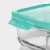 Glass Lockie & Lock Food, 1010 ml, 2 sections, green cover