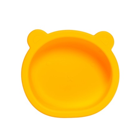 A set of fed "bear" a plate and a spoon, yellow, crush me-2