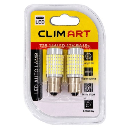 Automobile lamp LED CLIM ART T25, 144LED, 12V, BA15S (P21W), 2 pcs-4
