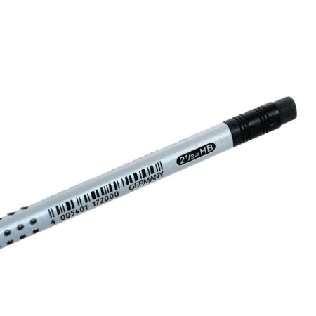 Chernographic Faber-Castell Pencil Professional GRIP 2001 with HB eraser three-sided case, massage checkers-2