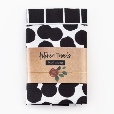 A set of kitchen towels of the Dolyana "Geometry" 35x60cm-2pcs, 100% cotton-6