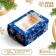 Packaging for 6 cupcakes with the window "Snowflakes", 25 x 17 x 10 cm
