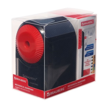 Mechanical griller Brauberg Ultra, fastening to the table, black body with red-6