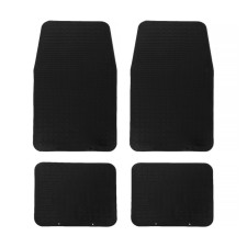 Car mats SkyWay 009, 4 items, rubber, black, S01704009