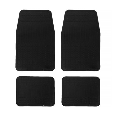 Car mats SkyWay 009, 4 items, rubber, black, S01704009