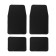 Car mats SkyWay 009, 4 items, rubber, black, S01704009