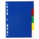 Set of dividers of sheets A5 Office 2000, 5 sheets without indexation, color, plastic 120 μm