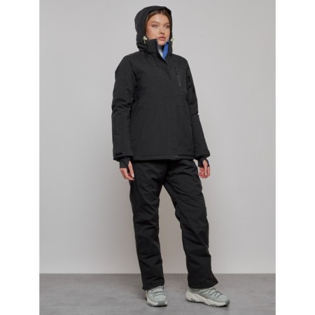 Ski suit female, size 44, black color-6