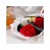 A premium bouquet of red-white soap roses, 3 pcs