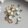 Decor for creativity metal, enamel "Key with heart" gold 1.6x0.7 cm