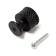 Cappio PK104, D = 25 mm, plastic, black color, 8 pcs.