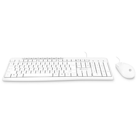 Keyboard + mouse oller S650 CLAV: White Mouse: White USB Multimedia (1875257)-4