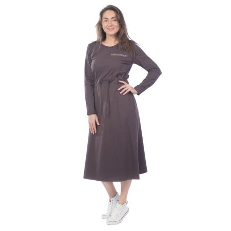Women's dress, size 44, brown color-1