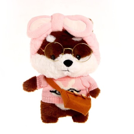 Corgi-lalafanfan soft toy, in a suit, mix-4