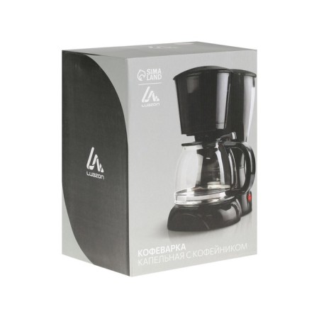 Coffee machine Luazon LKM-654, drip, 900 watts, 1.2 l, black-8