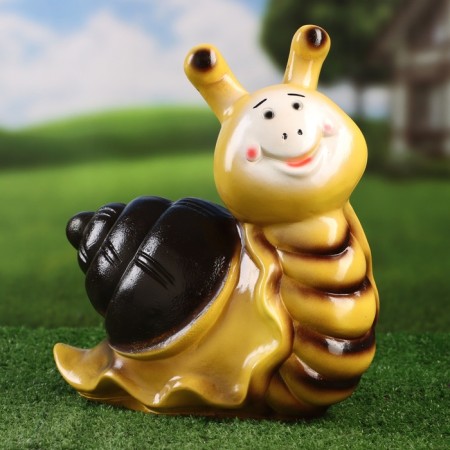 Garden figure "Snail Smile" 12x26x28cm-3