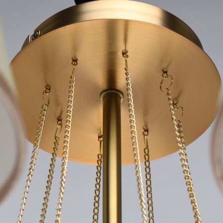 Chandelier "Federica", 8x40W E14, color gold-2
